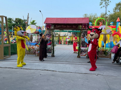 MN Họa Mi tổ chức cho bé tham gia trải nghiệm "Miền quê-Tuổi thơ vui vẻ"