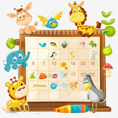 pngtree school schedule on whole week cartoon animals png image 13093982 (1)