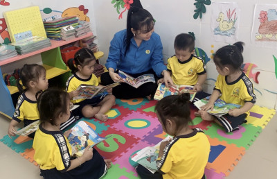 (Trường MN Họa Mi . ngày 24/4/2023 )
