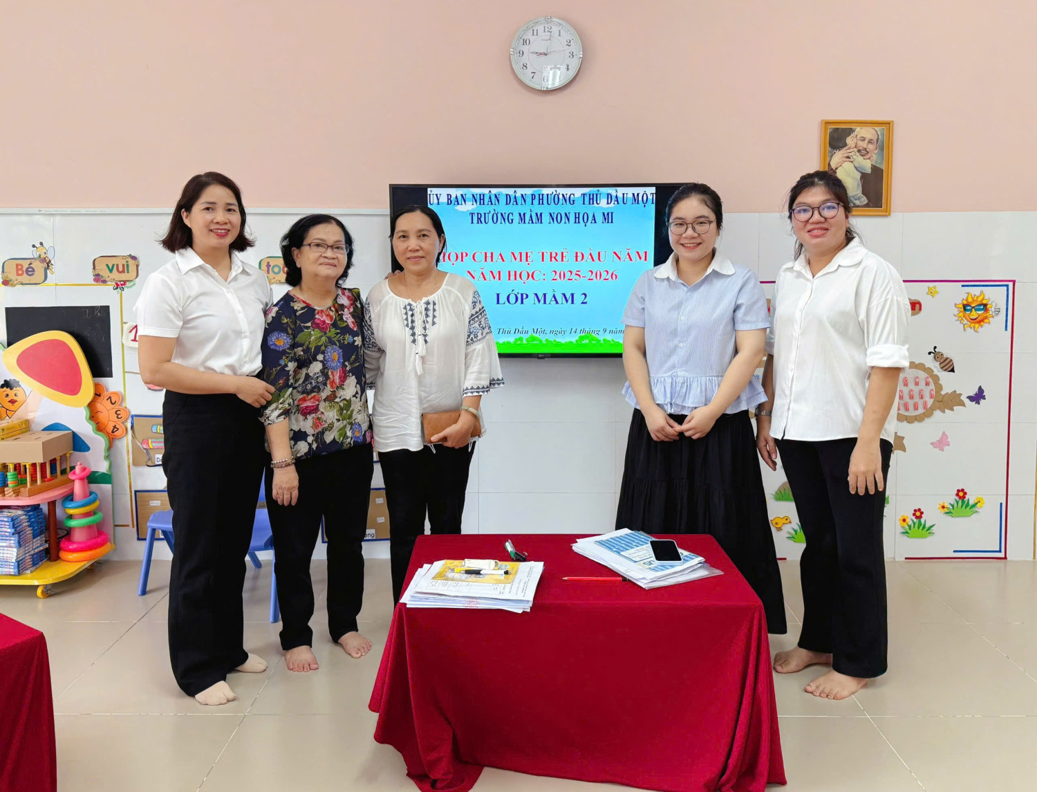 Trường Mầm non Họa Mi tổ chức họp cha mẹ trẻ đầu năm, năm học 2025-2026