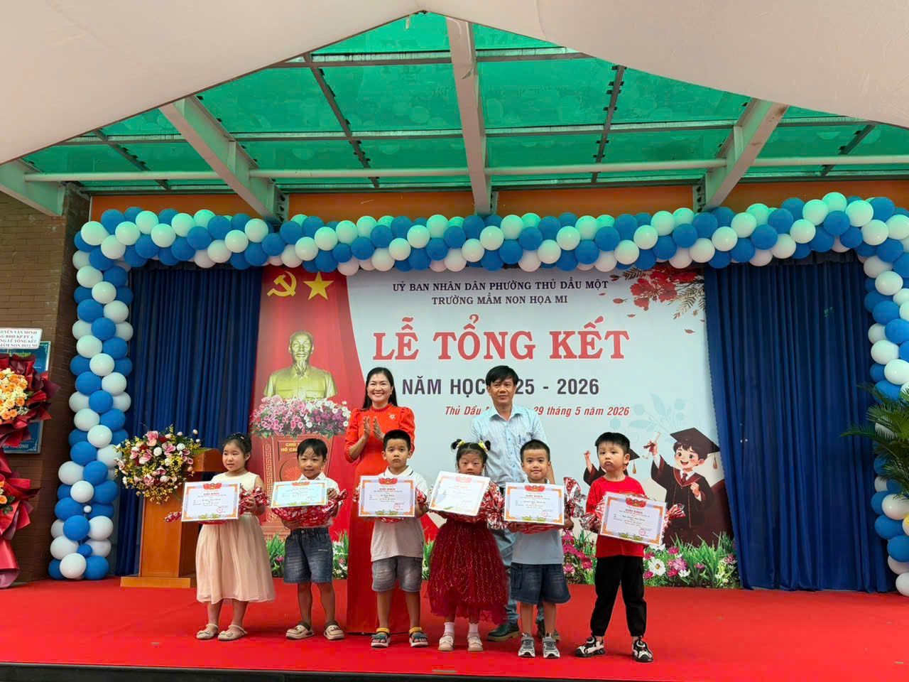 TRƯỜNG MẦM NON HỌA MI TỔ CHỨC LỄ TỔNG KẾT NĂM HỌC 2025 – 2026